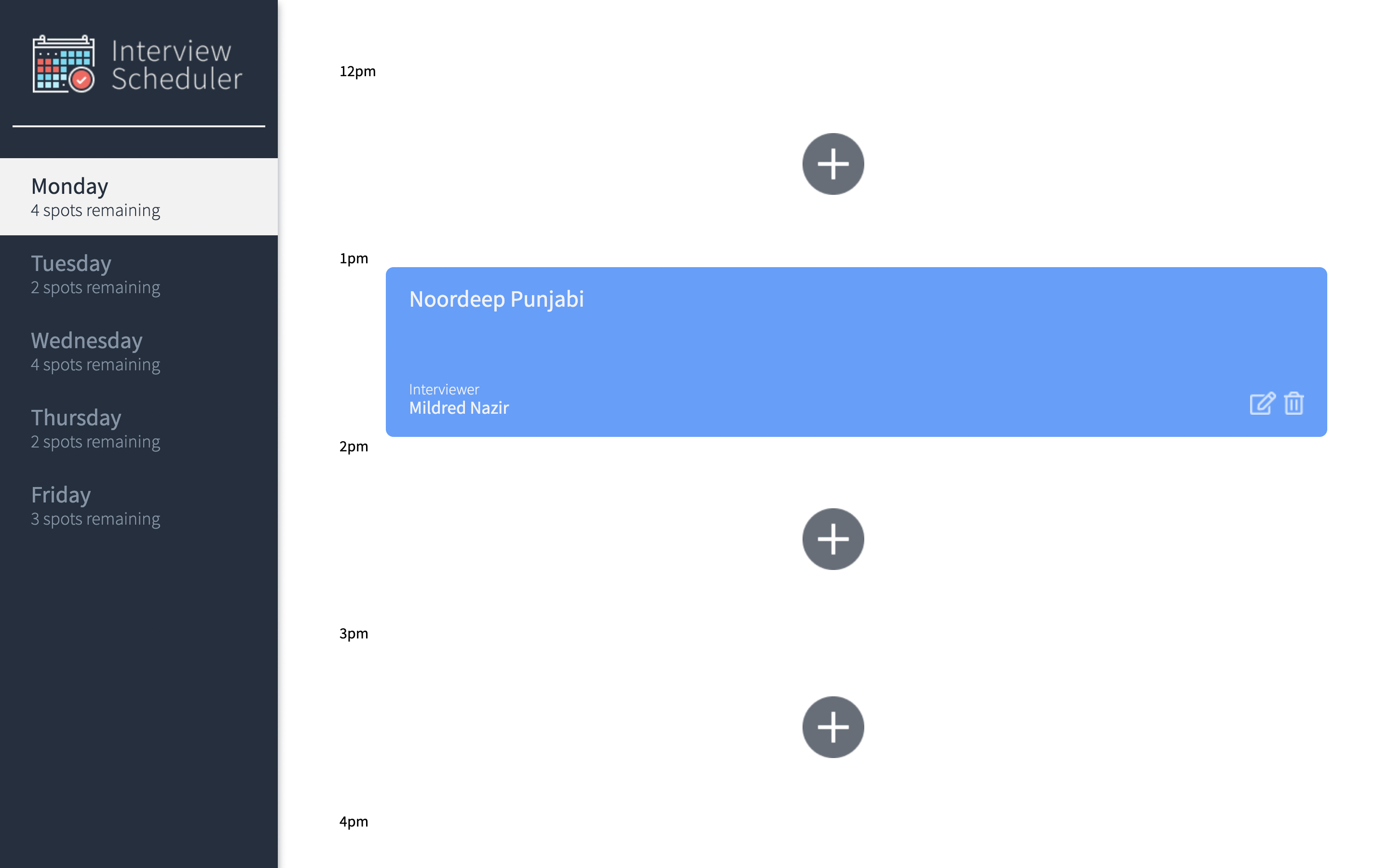 GitHub - noordeep-p/interview-scheduler: Interview Scheduler is a React ...