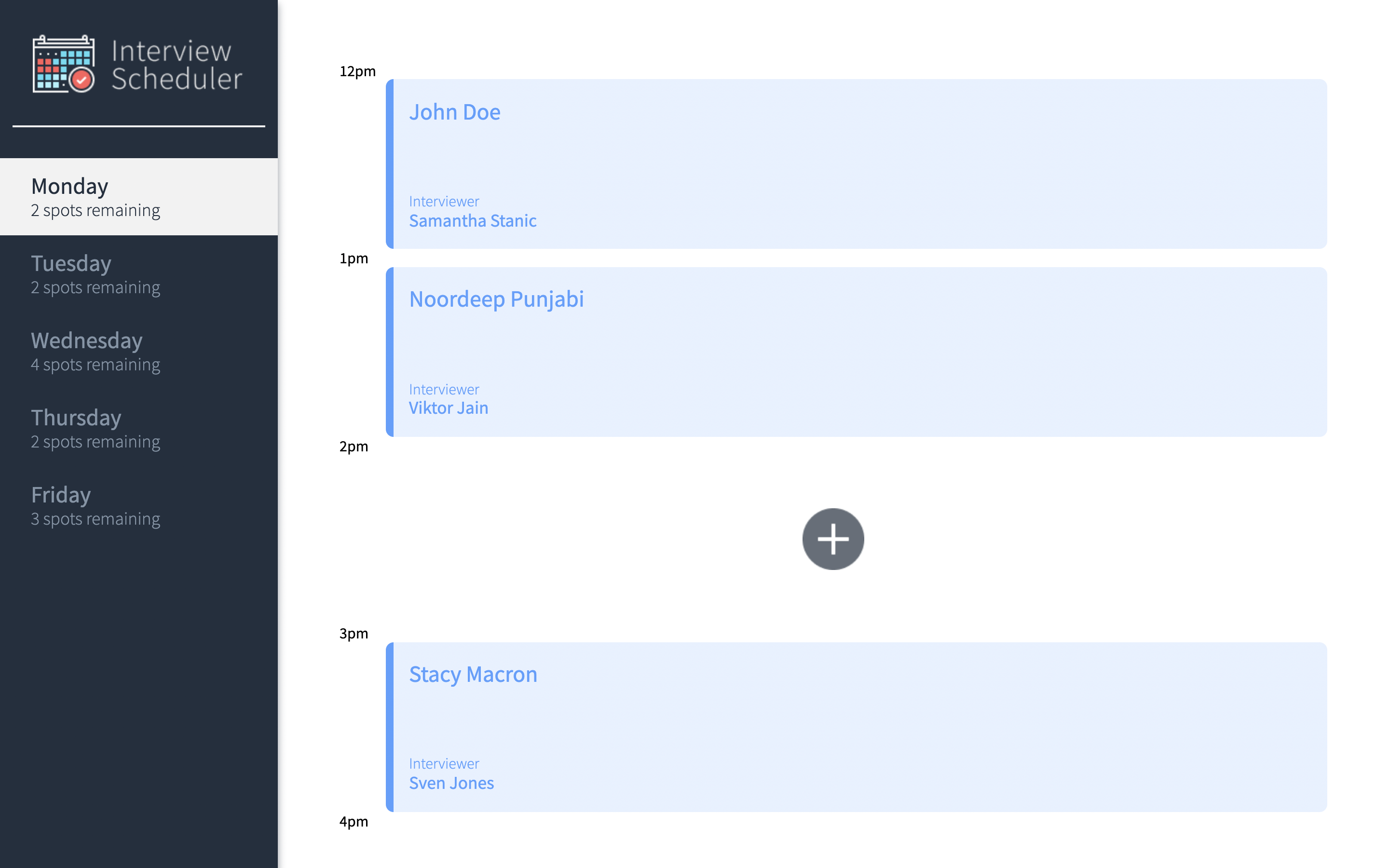 GitHub - noordeep-p/interview-scheduler: Interview Scheduler is a React ...