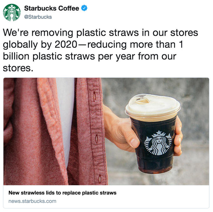 meme paper straw starbucks hypocrisy but with lids.