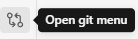 Git menu ribbon