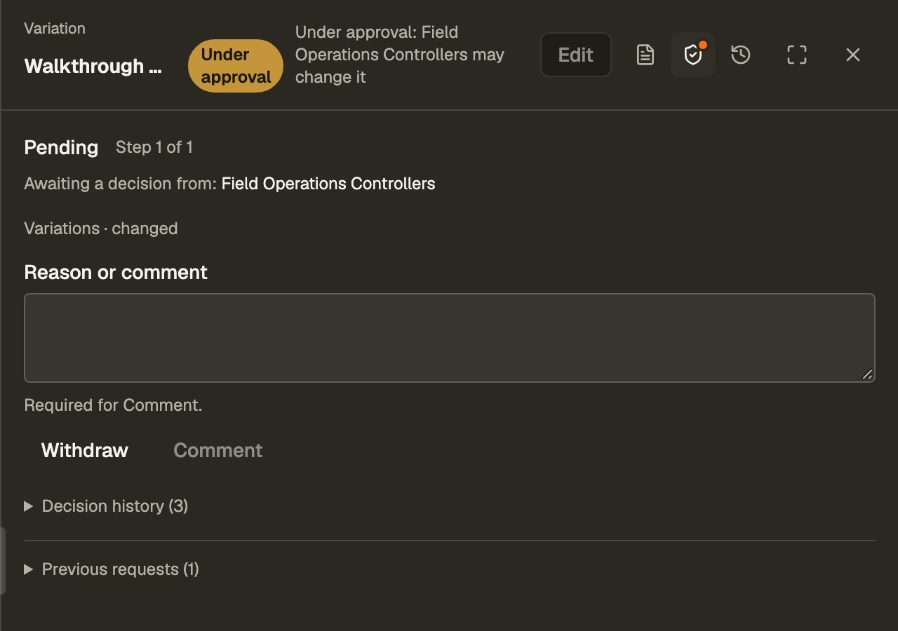 After Resubmit: pending again, awaiting Field Operations Controllers