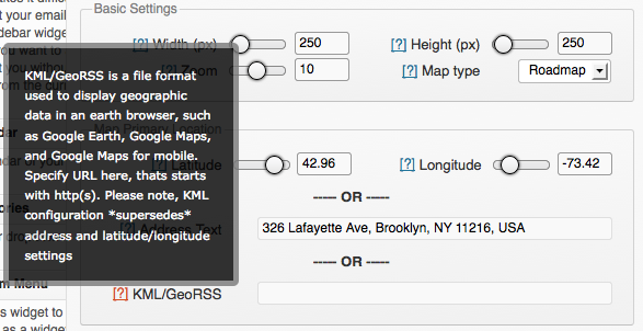 Map output on a published post