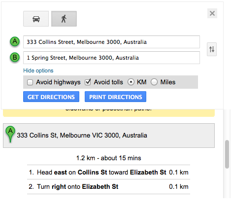 KML overlay on the Google provider