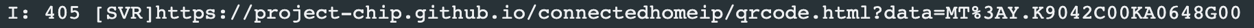 QR code link in the serial log