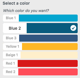 WordPress Customizer Color Select