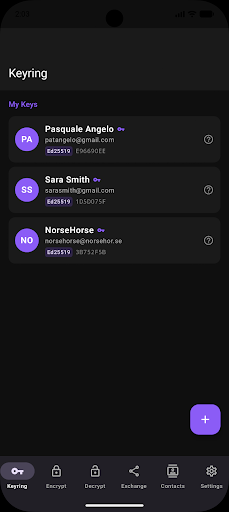 Screenshot 1 of PGPony — opens full size
