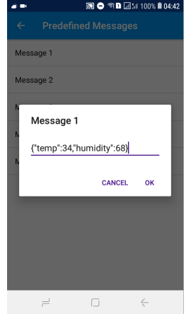 pre-defined-messages