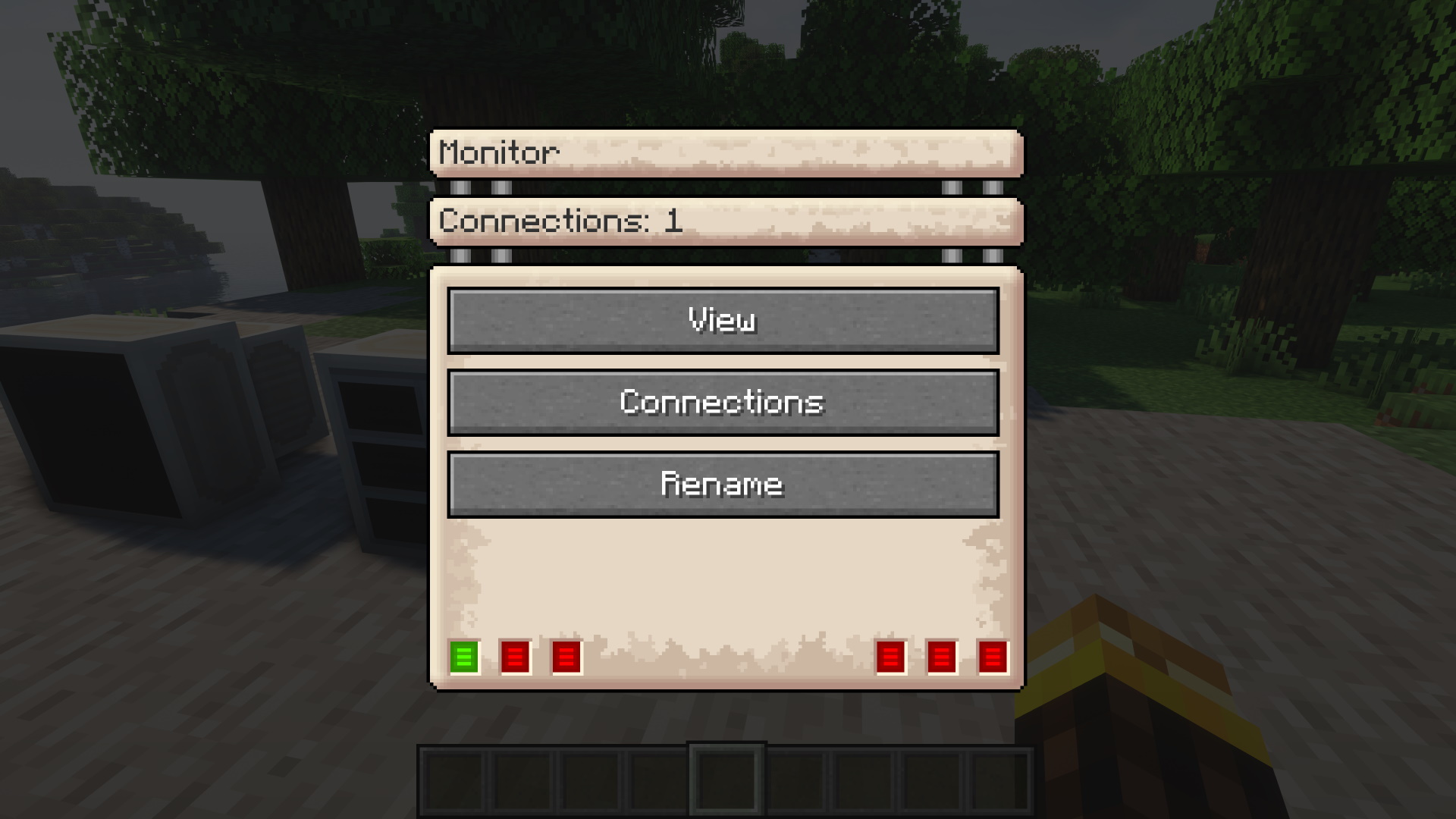 Monitor main menu