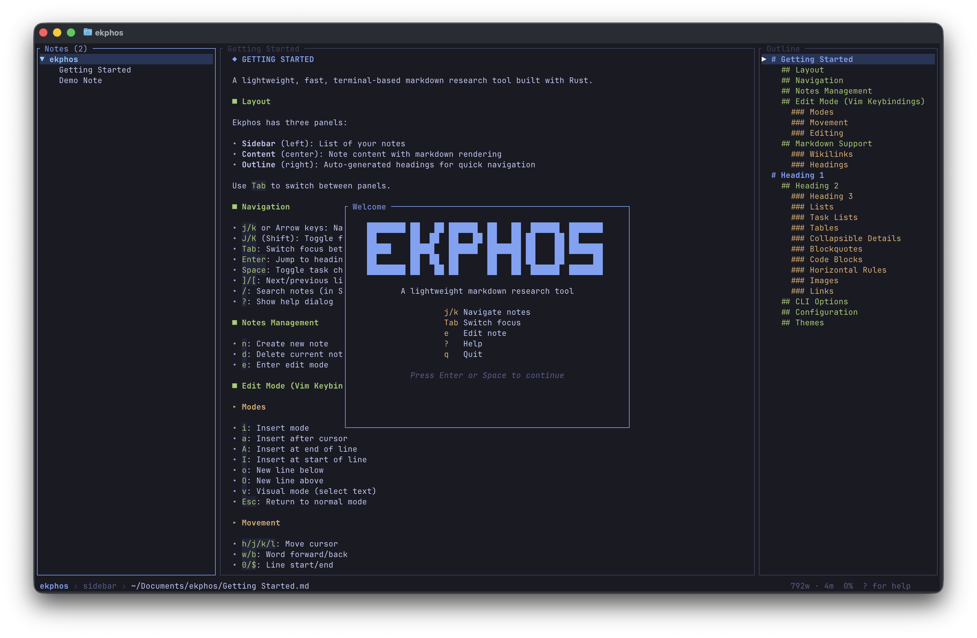 Ekphos Preview