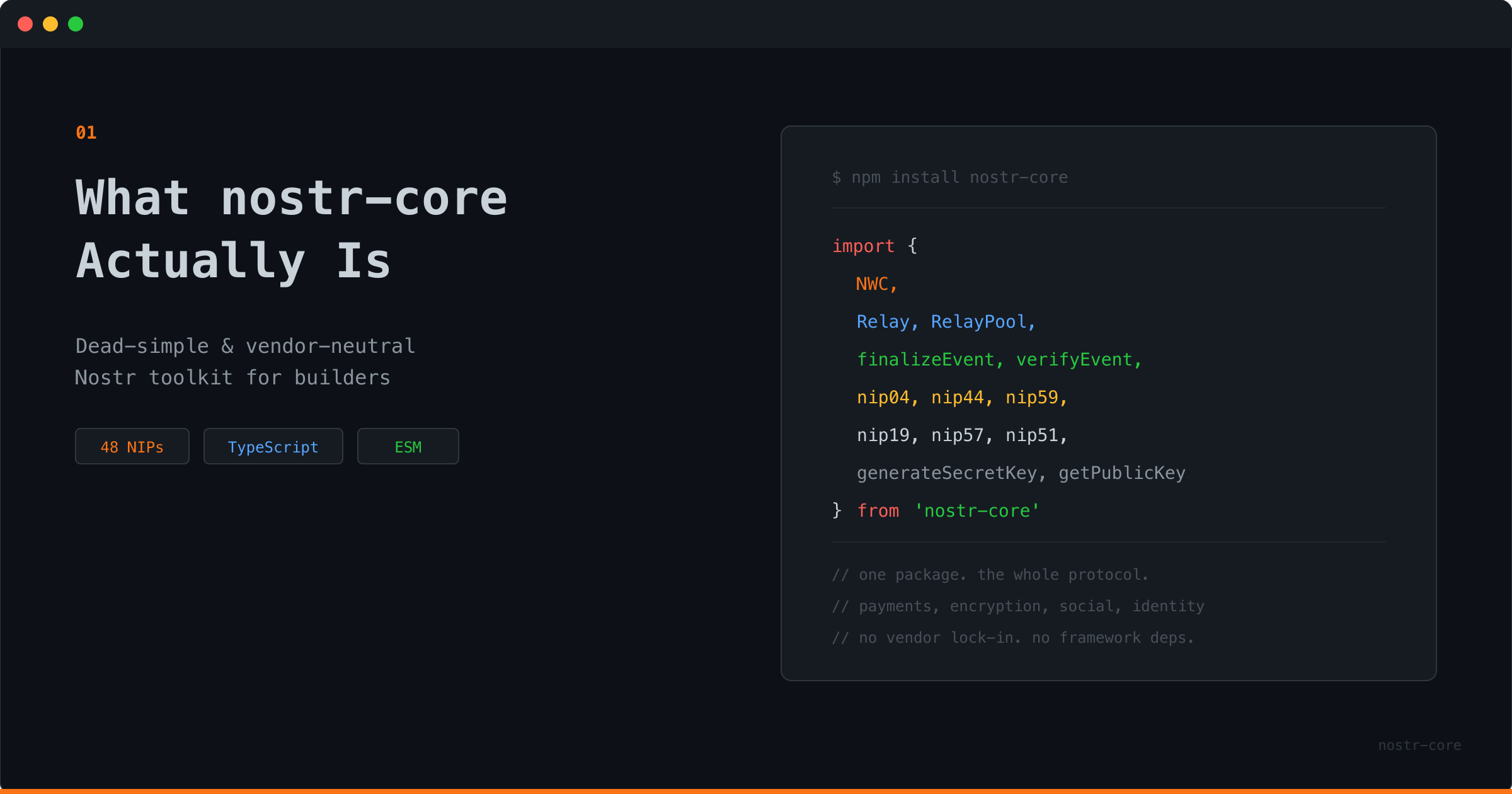 Cover image for What nostr-core Actually Is