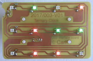 LED side - assembled prototype pcb