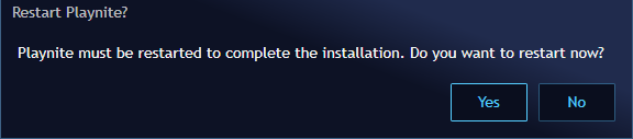 Plugin changes needs Playnite restart