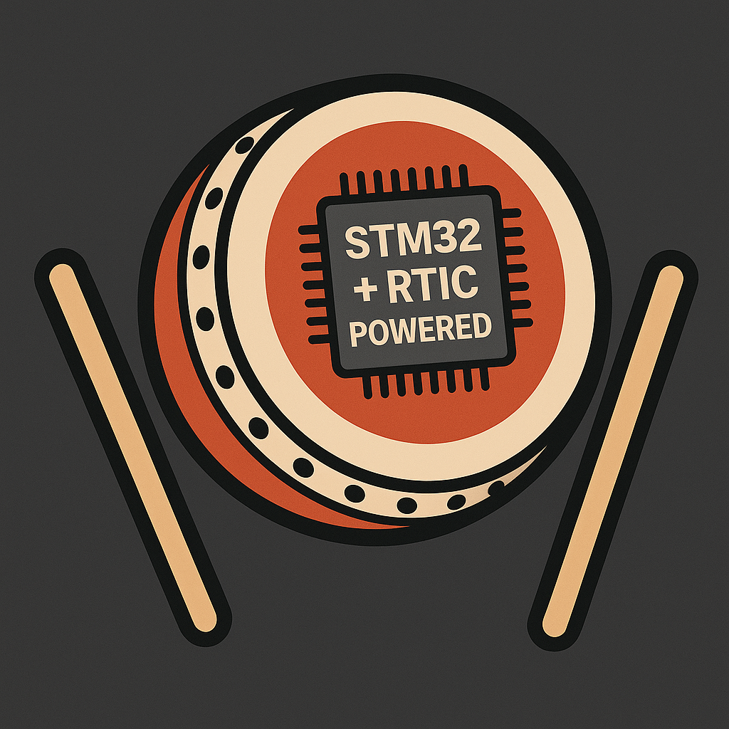 Osu taiko drum, from the project README
