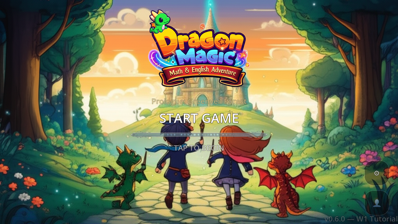DragonMagic title screen running in Godot