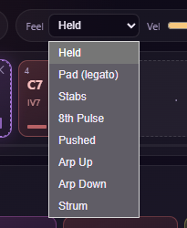 Rhythm patterns