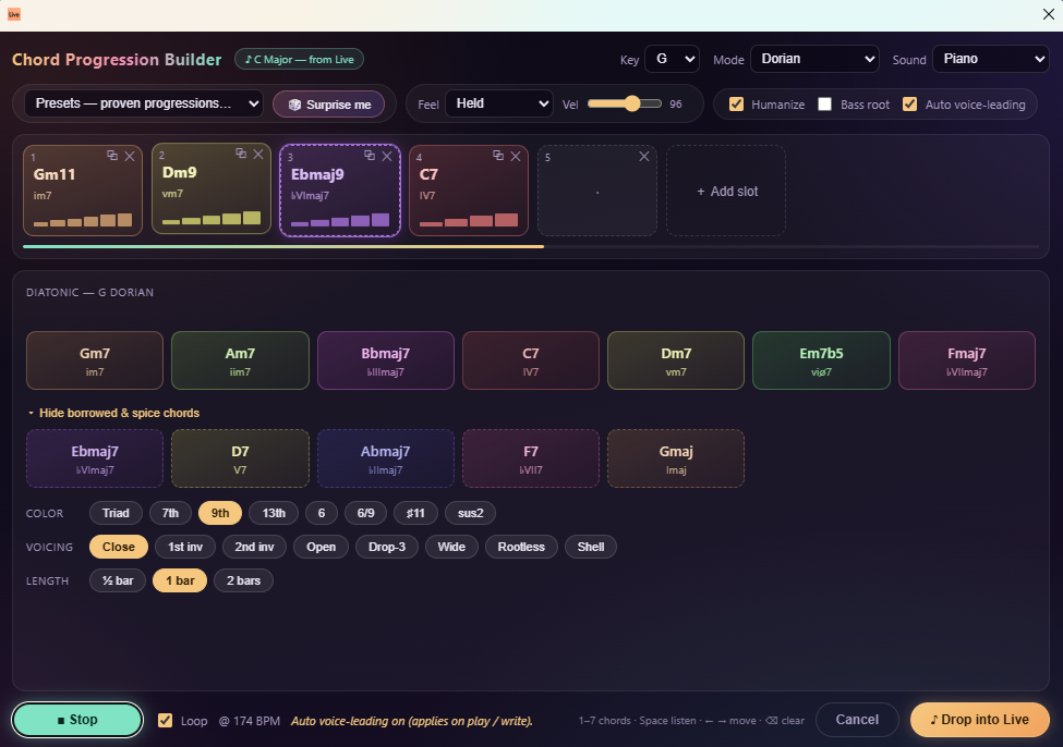 Chord Progression Builder