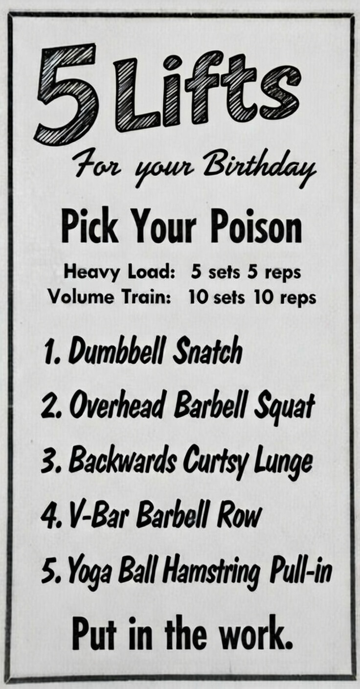 Birthday Workout