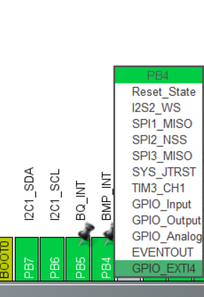 STM32CubeMX BMP580 Interrupt Configuration