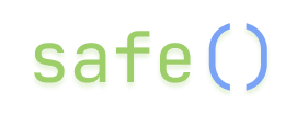 npm.io safe() banner