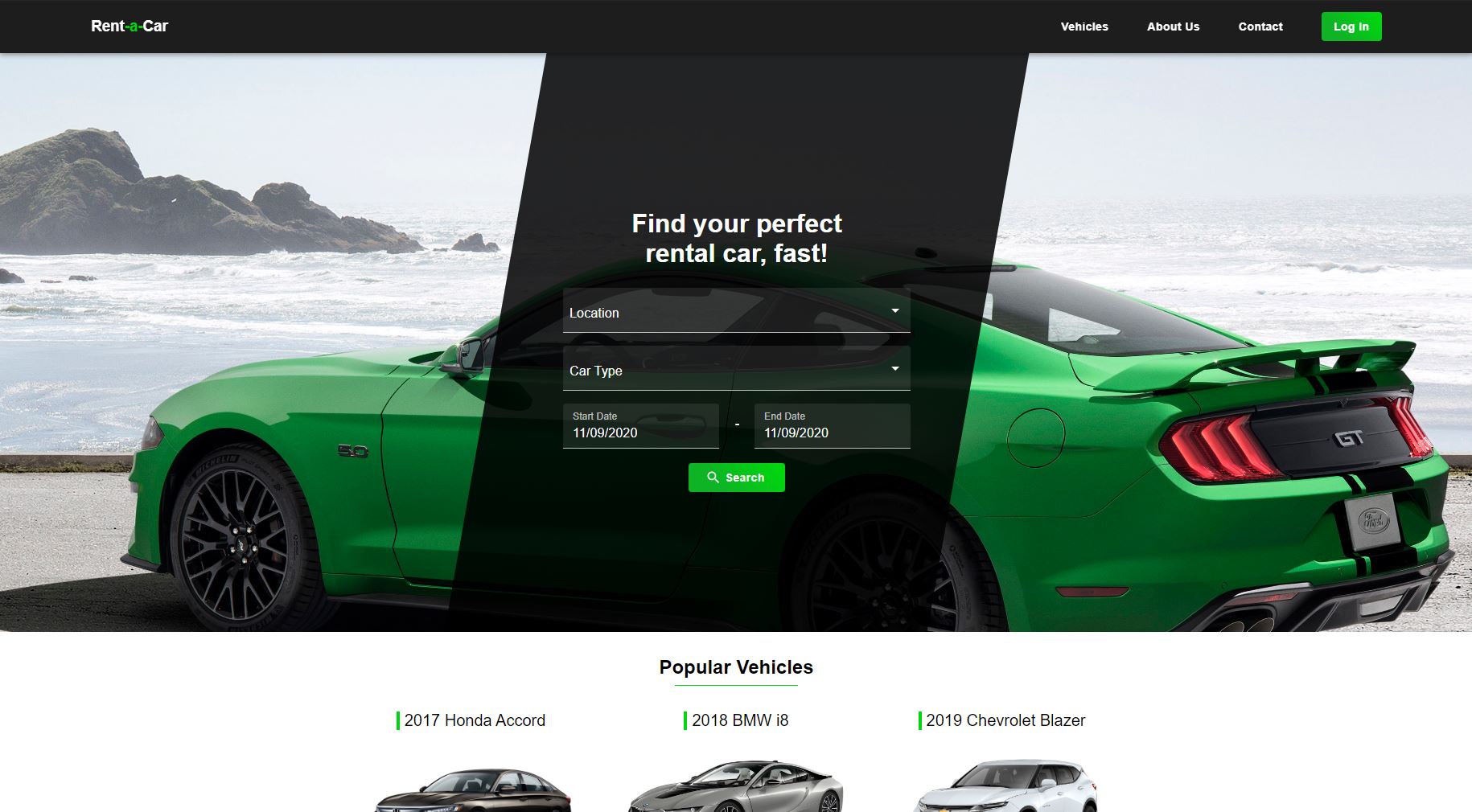 GitHub - notlad-p/rent-a-car: A fake car rental site built in React ...