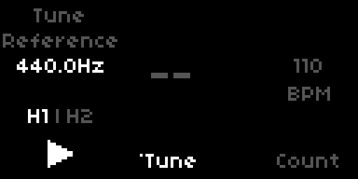 Tune and Count sharing a pane