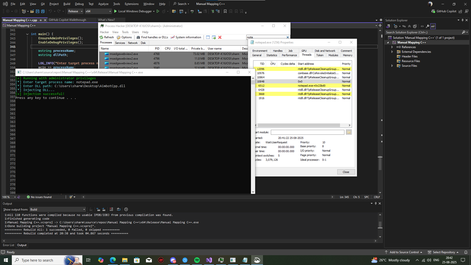code injection by... GitHub - notshivumang011/Manual-Mapping-Dll-Injection-Technique: This ...