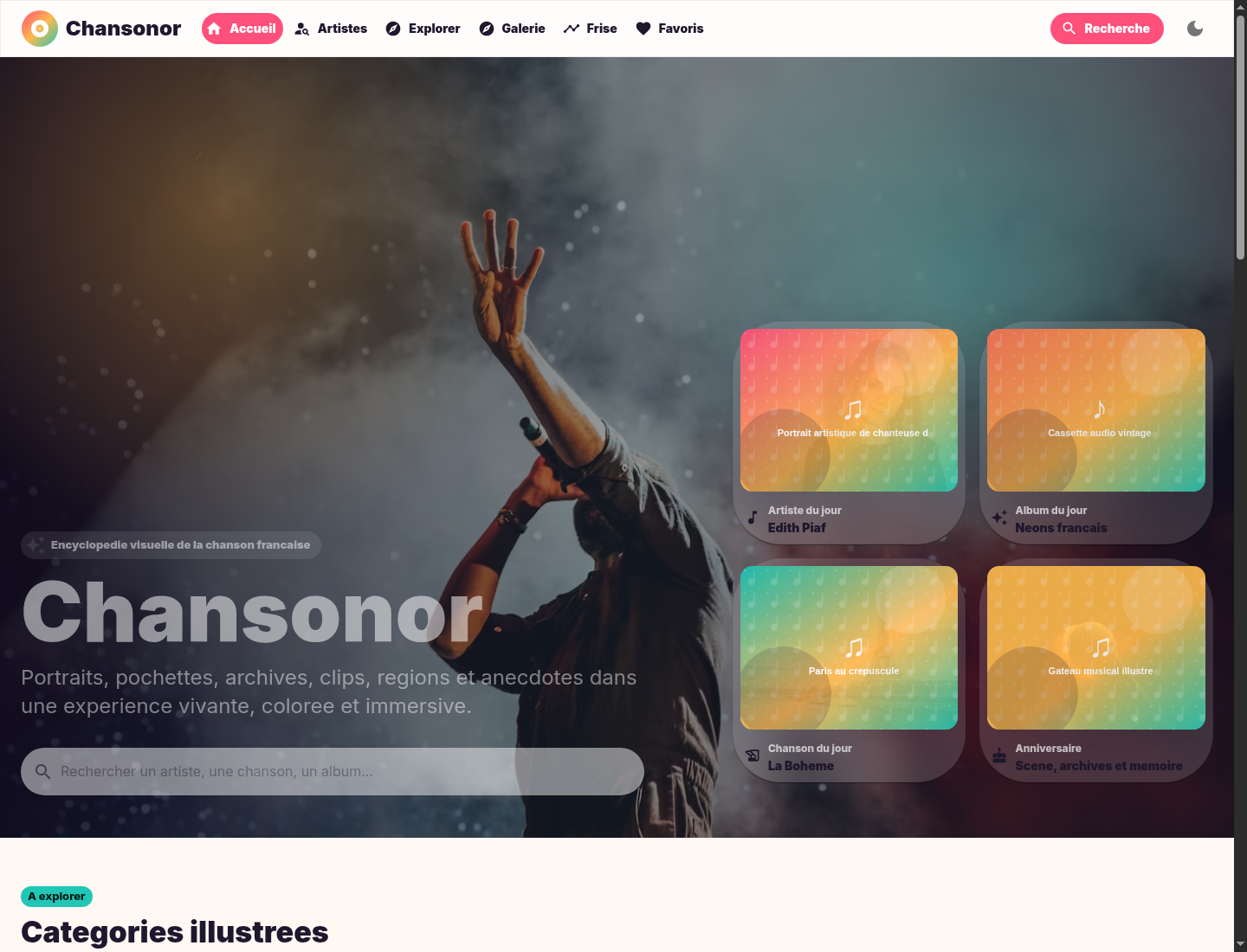 Aperçu de chansonor