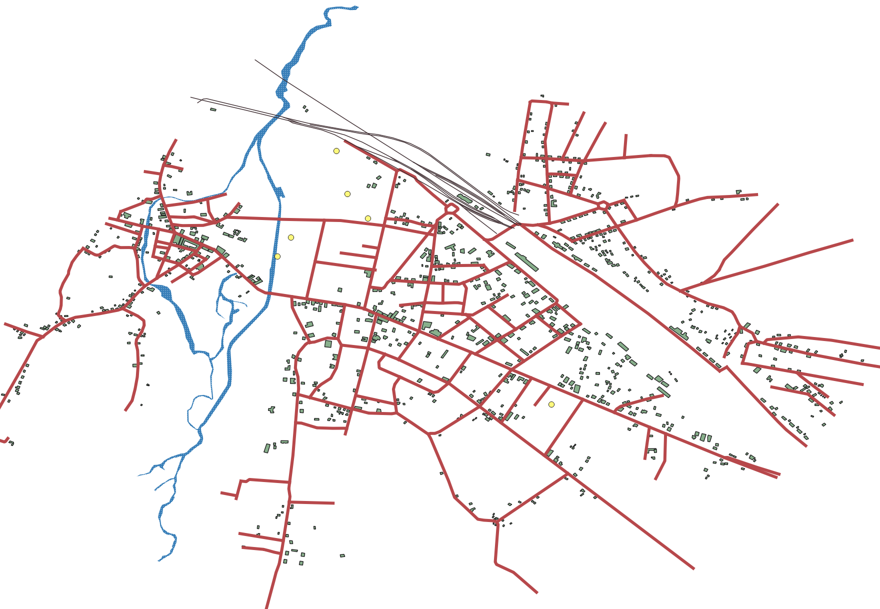 In-progress Map of Kowel