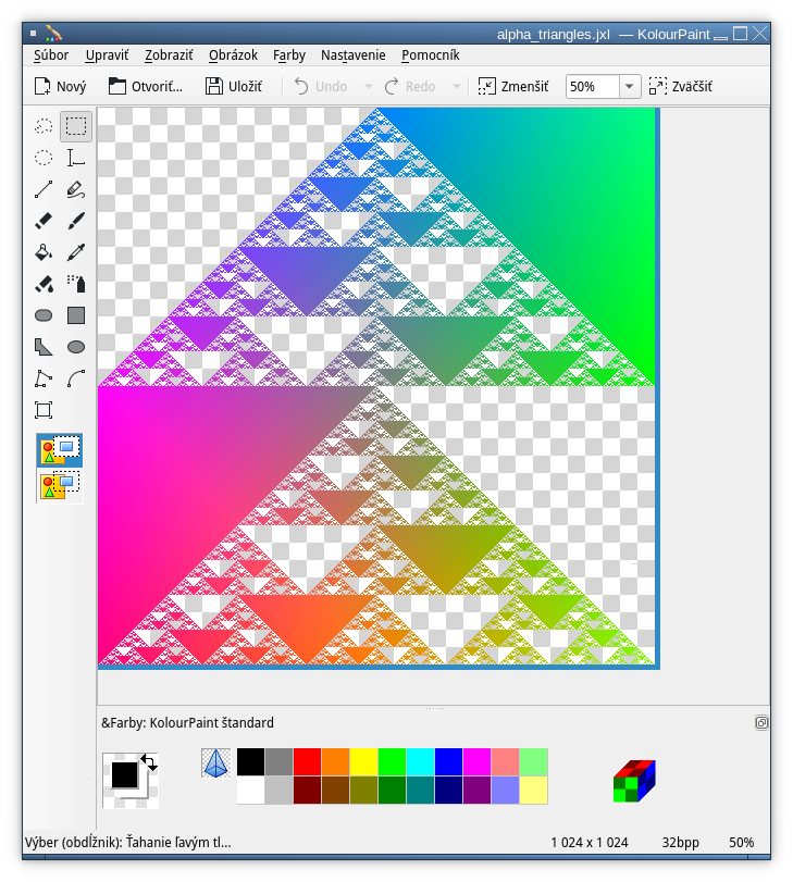 JPEG XL in KolourPaint