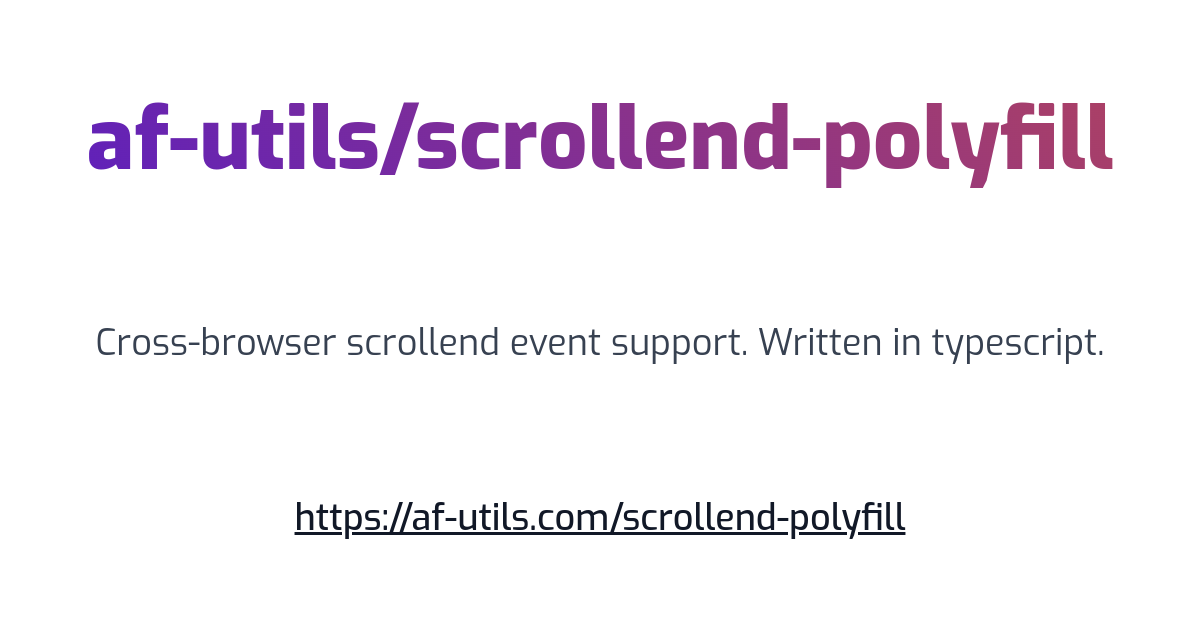 Scrollend polyfill opengraph image