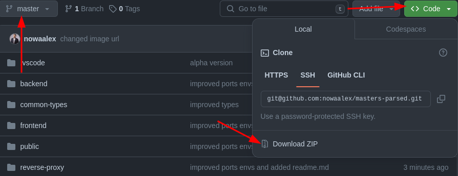 masters howto clone