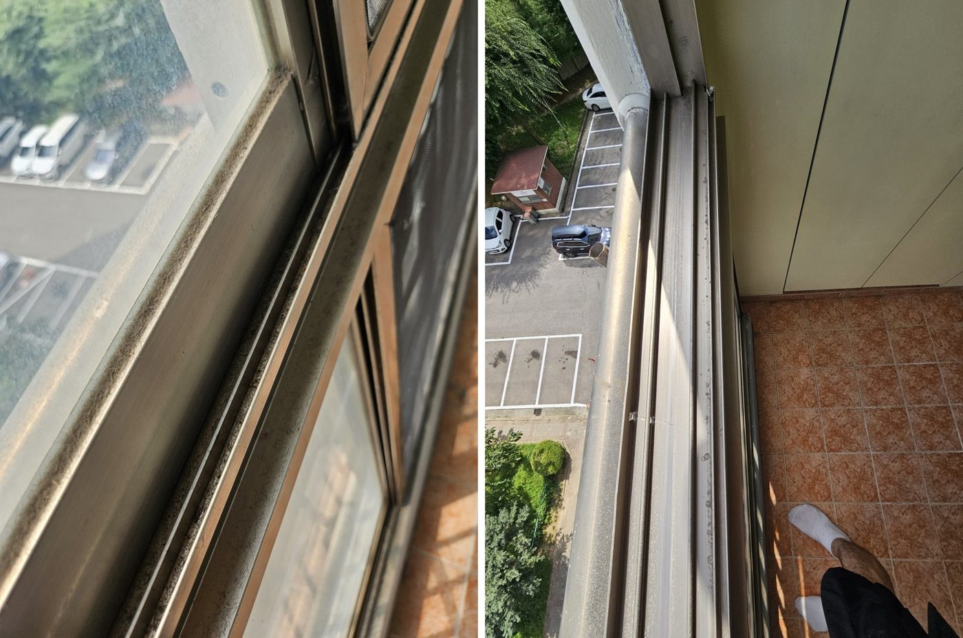 베란다 샷시 레일