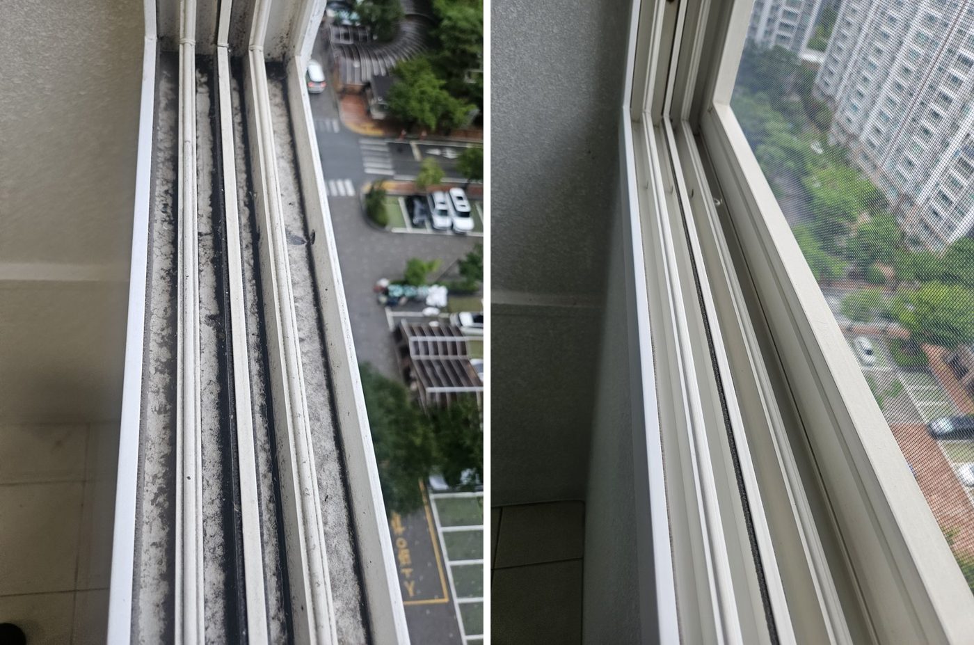 다용도실 샷시 레일