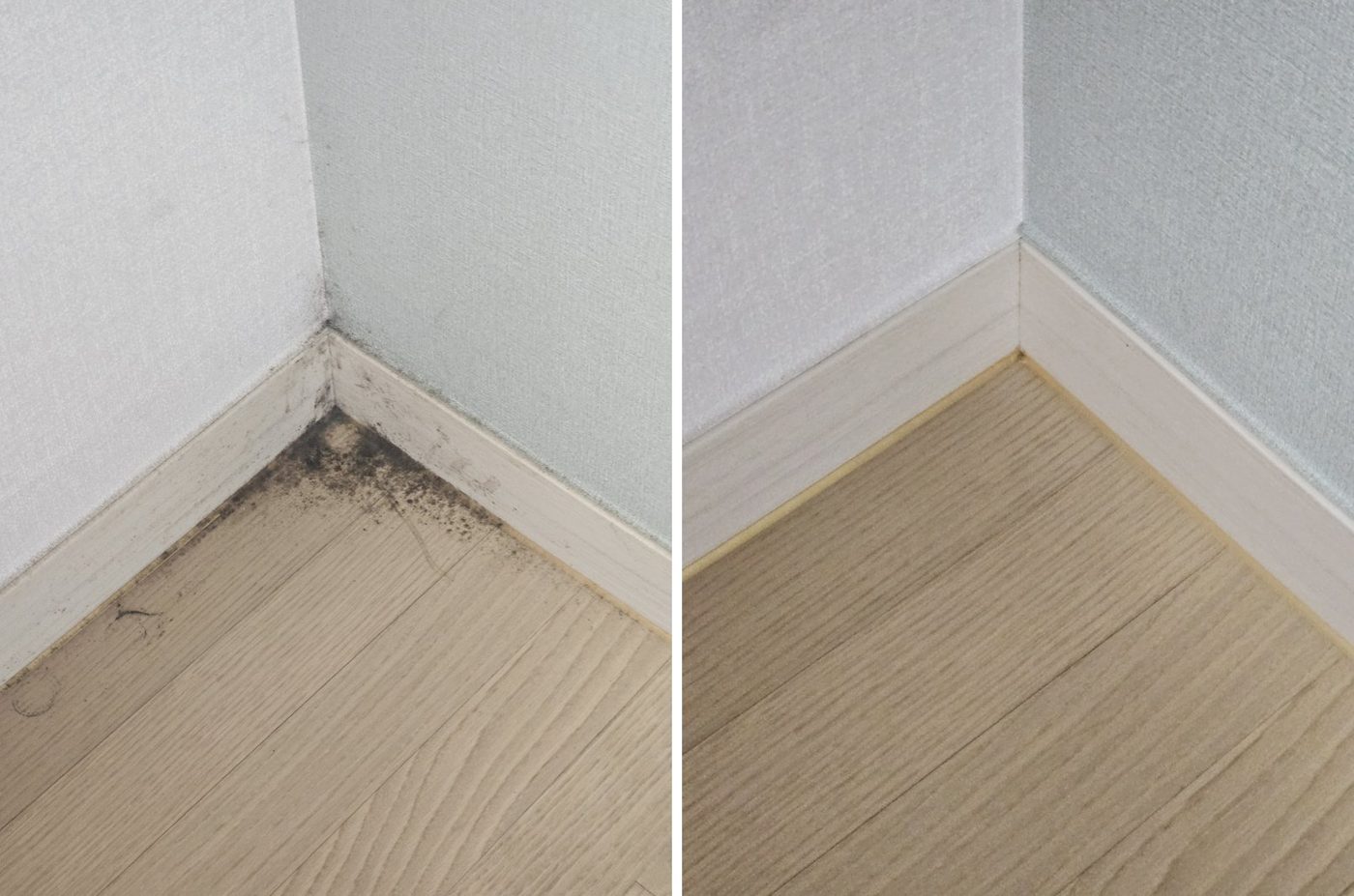 방 벽 모서리·걸레받이