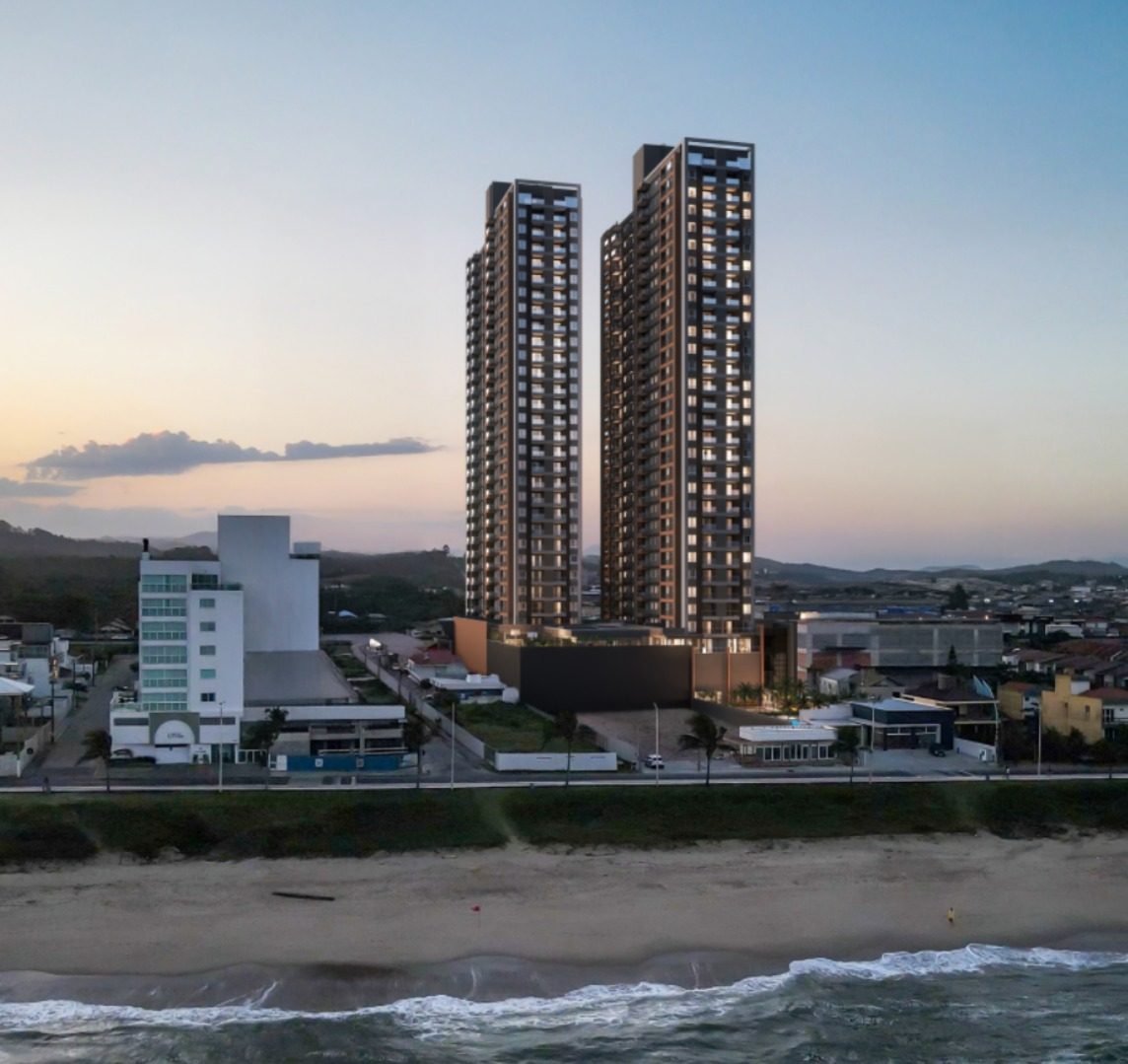 Apartamento frente mar na planta - 2 ou 3 dormitórios - Orla da Barra (Santer)