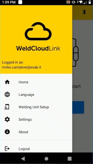 Select "Welding Unit Setup"