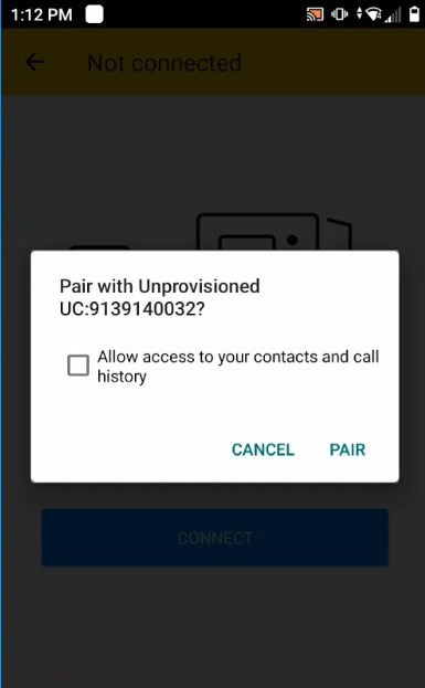 Tap on "Pair"