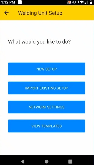 Select option "Import Existing Setup"