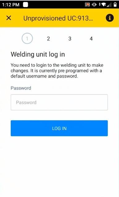 Fill in Universal Connector default password (Hint: gateway)