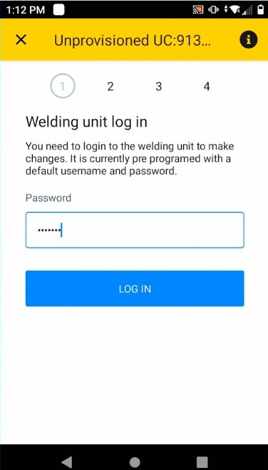 Tap "Log In"