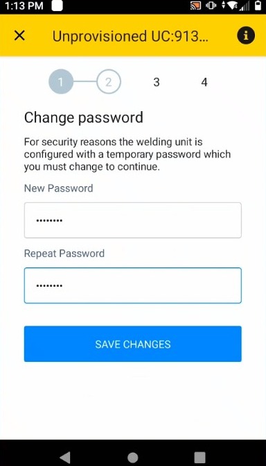 Tap on "Save Changes"
