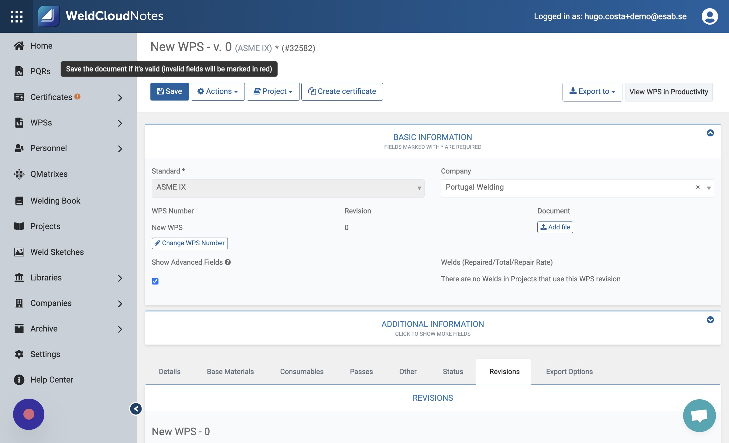 Once you're done, click "Save" and your WPS will be ready to be used.