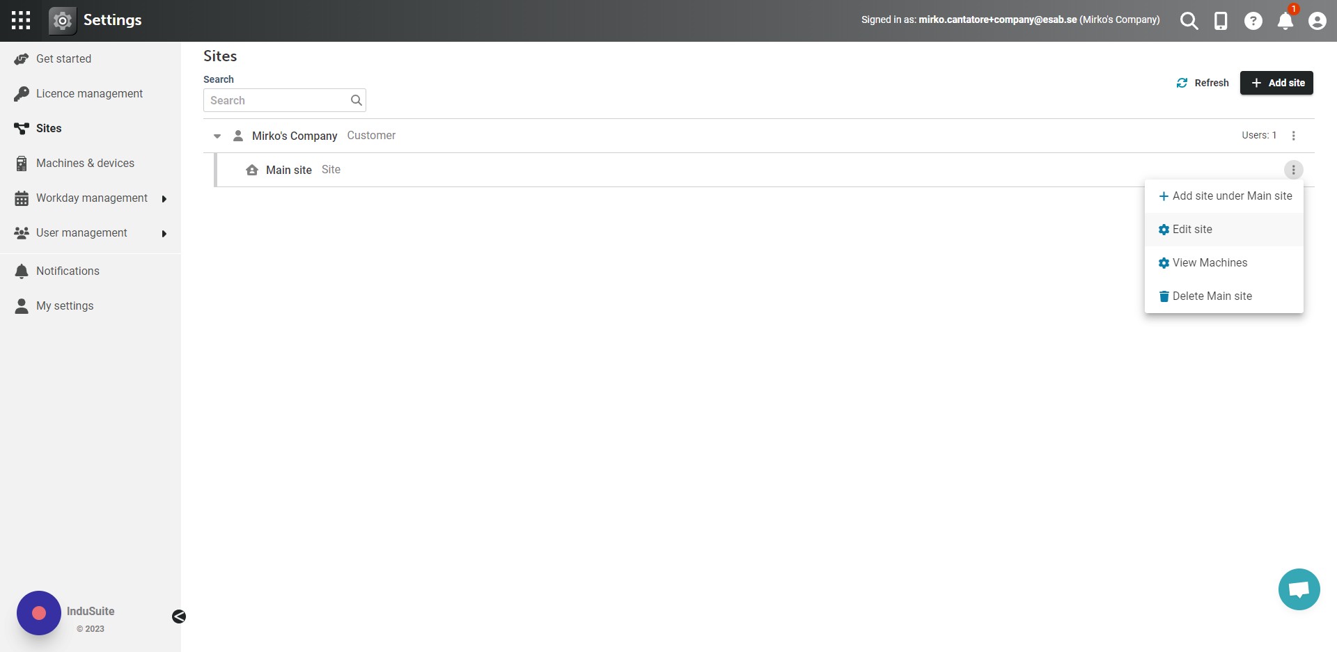 Click "Edit site"