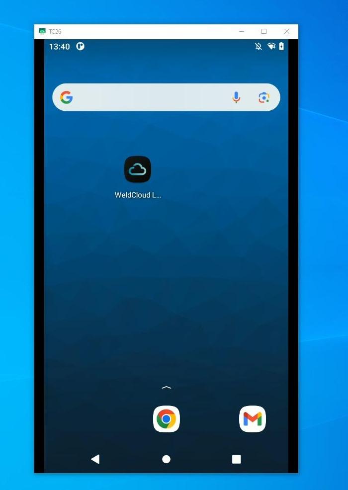 Open WeldCloud Link app on your Android device