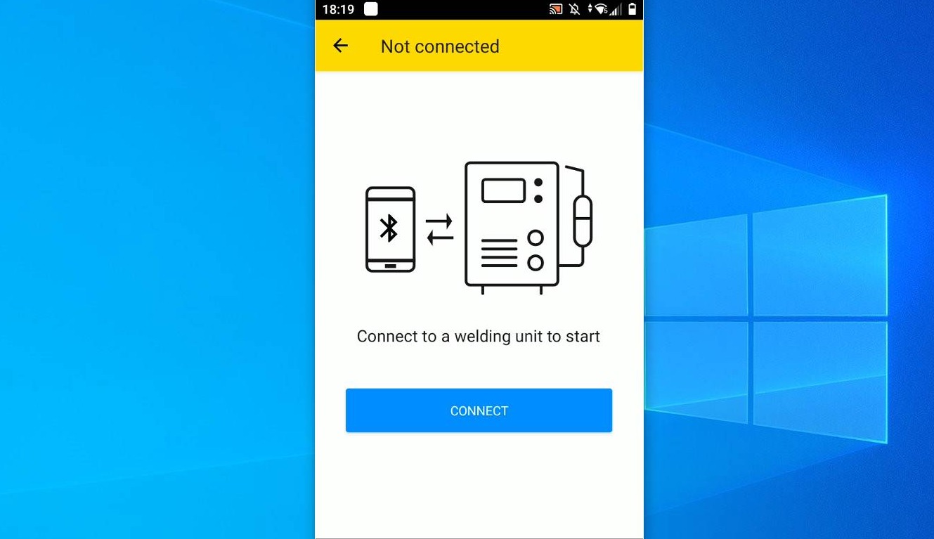 Tap "CONNECT"