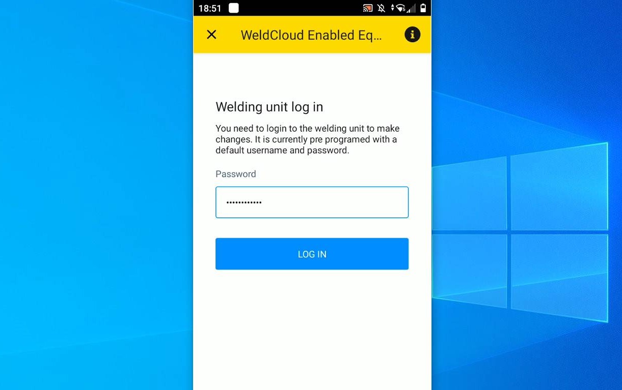 Use the hardcoded password: gatewayreset and tap "LOG IN"