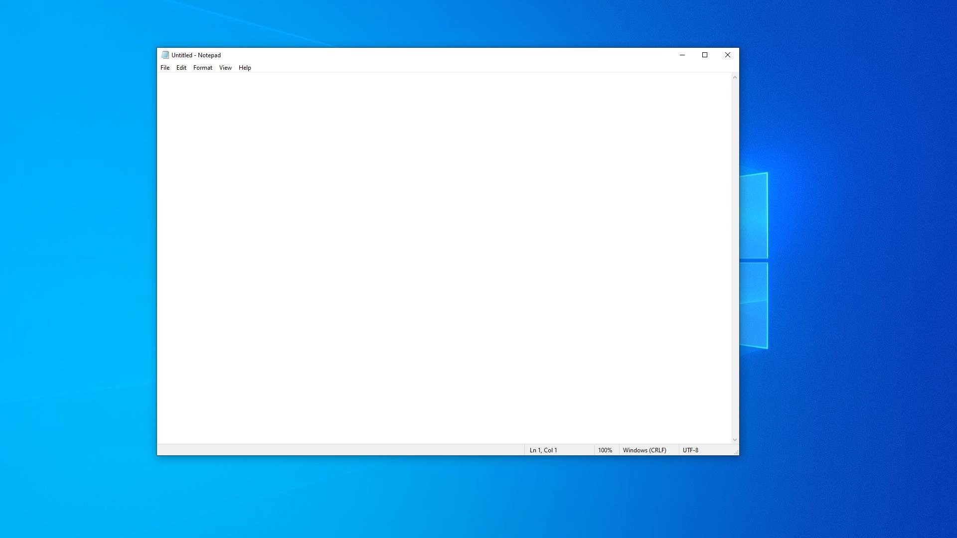 Launch Notepad on Windows