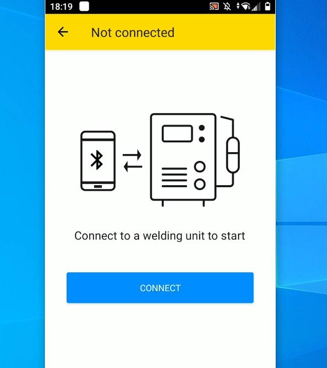 Tap "CONNECT"