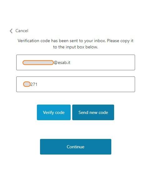 Click "Verify code"