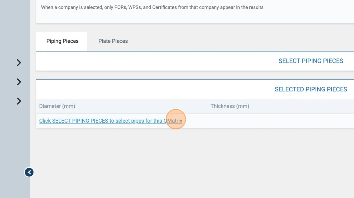 To select the Pipes you're going to weld in your Project, search and then ADD th